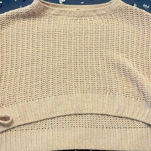 Light cream pink knit sweater